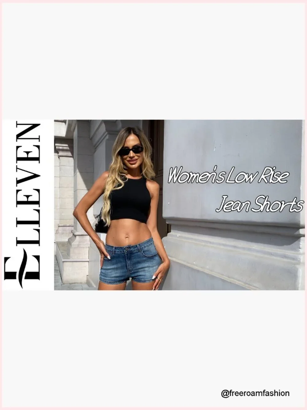 High Stretchy Low Rise Jean Shorts Women Y2K Mini Denim - Picture 7 of 7